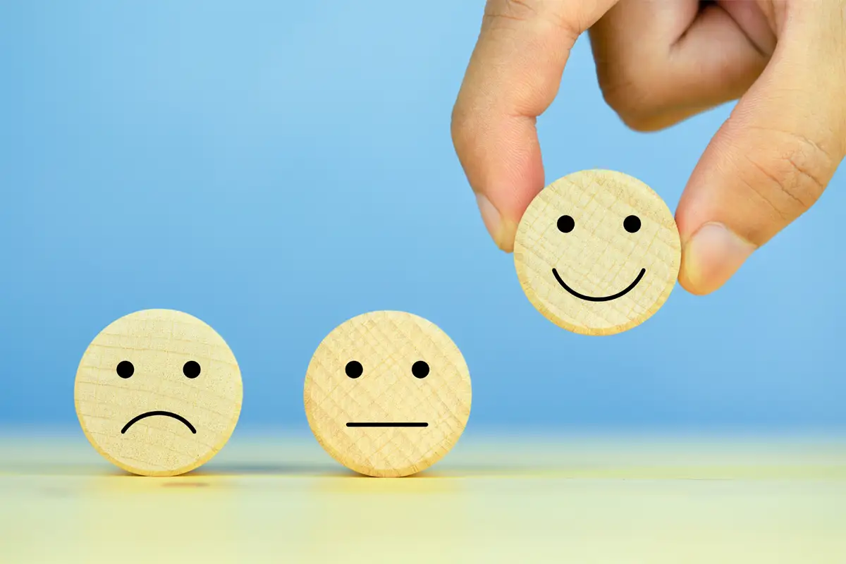 caras que representan emociones
