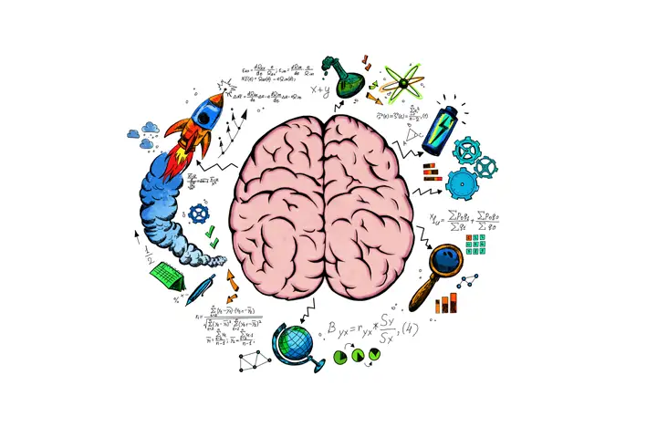 cerebro humano que simboliza éxito