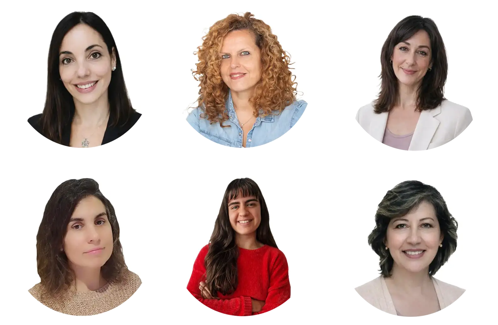 fotos de las psicólogas del equipo